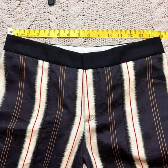 CHLOE STORA Striped Cropped Trouser Pants Size‎ 36/6 - Picture 9 of 9